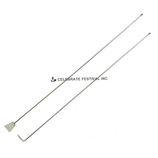 Naan/ Bread Removing Skewer for Tandoor: comes in a pair : Stainless Steel