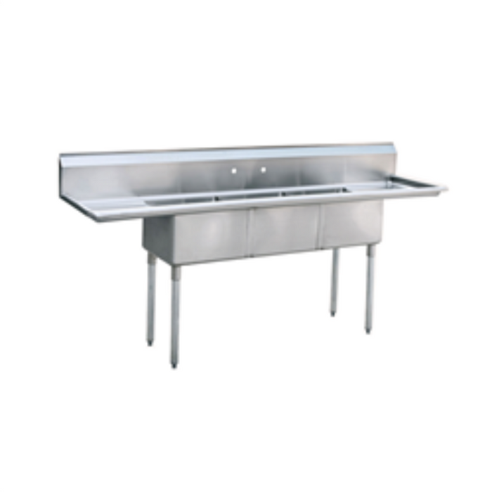 MRSA-3-D Three Compartment Sink by Atosa