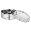 Stainless Steel Spice Box/ Masala Dabba / Organizer - 9" round , see Thru Lid and 7 Bowls