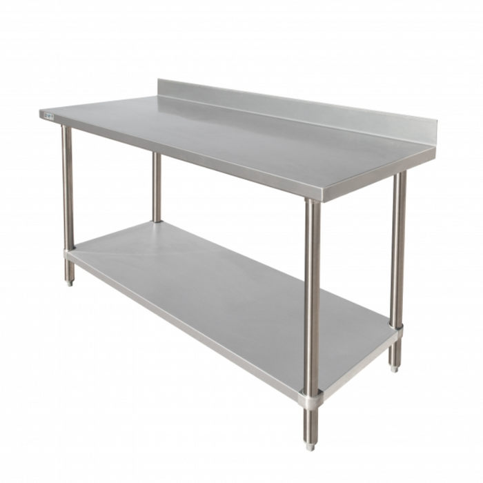 GSW Premium Work Table - All Stainless Steel w/ 4" Rear Upturn