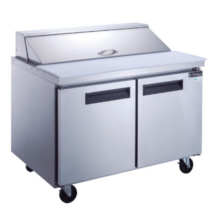 Dukers Food Prep Table Refrigerator DSP60-16-S2 2-Door Commercial Food Prep Table Refrigerator in Stainless Steel
