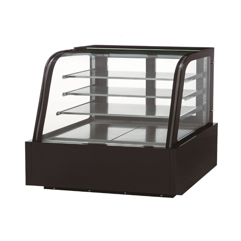 Dukers Cake Showcase Refrigerators DDM60R-CB Curved Glass 60″ Cake Showcase