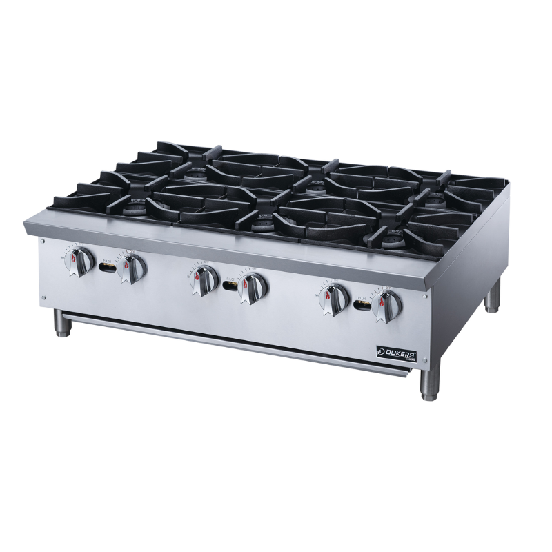Dukers Hot Plate DCHPA36 Hot Plate with 6 Burners