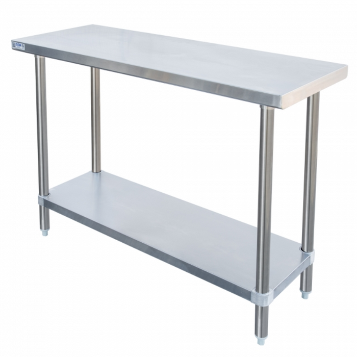 GSW Premium Work Table - All Stainless Steel Flat Top