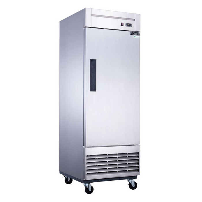 Dukers Reach-Ins Refrigerator D28F Single Door Commercial Freezer in Stainless Steel