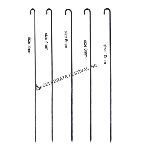 Mild Steel (Iron) BBQ SKEWERS - SQUARE (RECTANGLE), Options 3,4,6,8 & 10 MM thickness