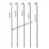 Mild Steel (Iron) BBQ SKEWERS - SQUARE (RECTANGLE), Options 3,4,6,8 & 10 MM thickness