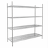 GSW 18"W Chrome Plated Heavy Duty Commercial-Grade Wire Shelving