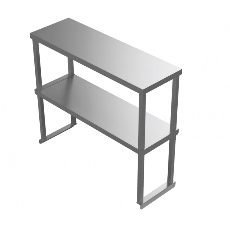 GSW Stainless Steel Heavy Duty Double Over Shelf
