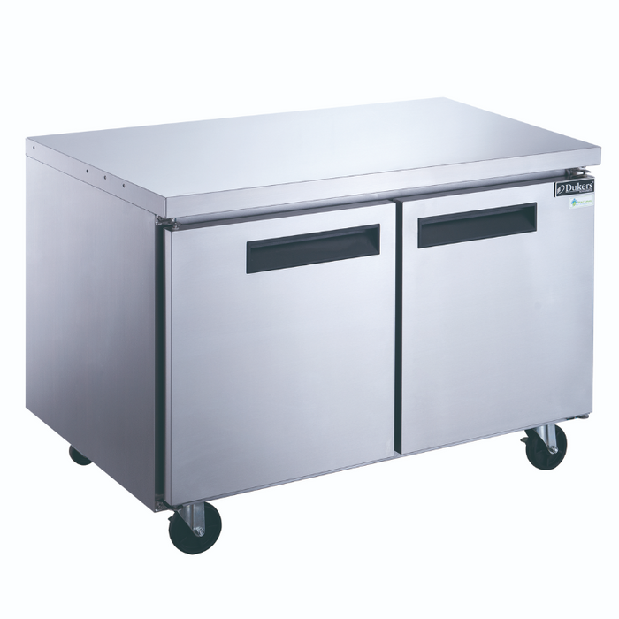 Dukers Undercounter Refrigerator DUC60R 2-Door Undercounter Commercial Refrigerator in Stainless Steel