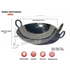 Stainless Steel Kadai (20", 24", 26", 28" & 30" diameter)