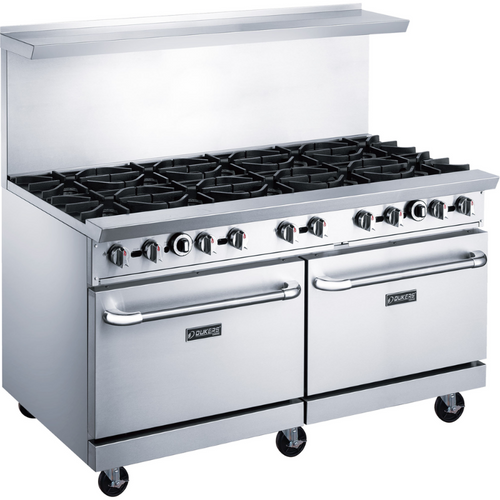 Dukers Range Ovens DCR60-10B 60″ Gas Range with Ten (10) Open Burners