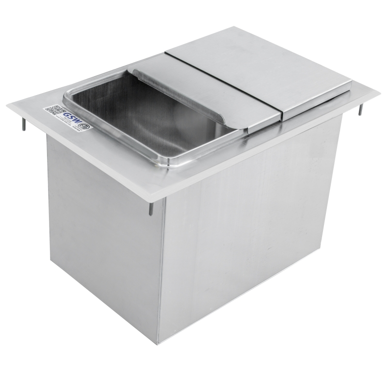 Stainless Steel Drop-In Ice Bin