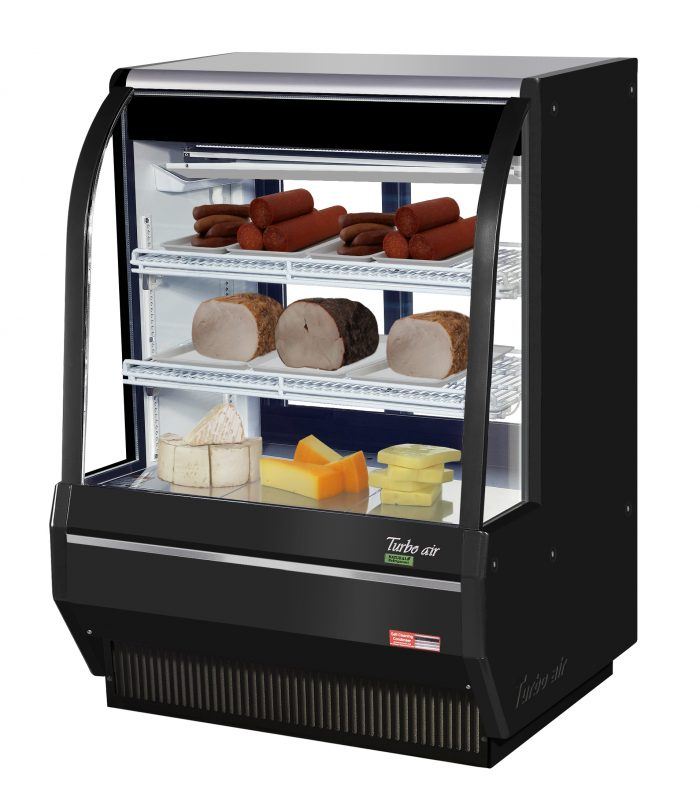 Turbo Air TCDD-36H-W(B)-N Direct cooling type deli cases Hydrocarbon refrigerants, 12.1 cu. ft.