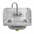 GSW HS-1615S-N Wall Mount Hand Sink with Protective Edge Welded Splash Guards
