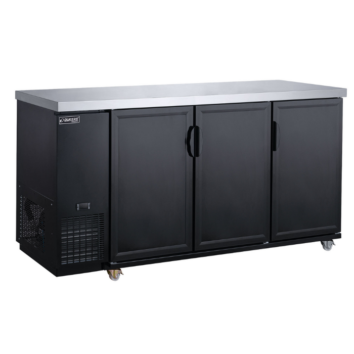 Dukers Bar Beverage Cooler Refrigerator DBB72-M3 3-Door Bar and Beverage Cooler (Solid Doors)