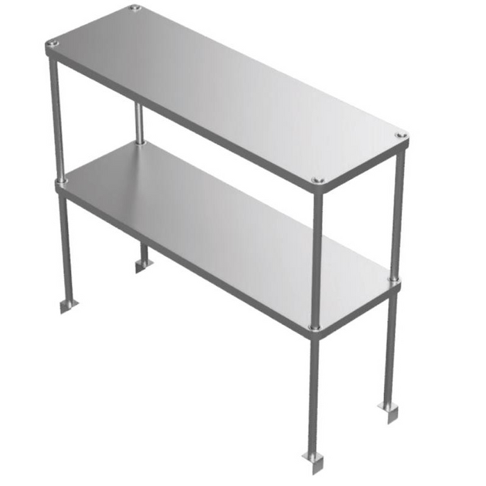 GSW Stainless Steel Adjustable Double Over Shelf