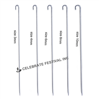 Stainless Steel BBQ SKEWERS - SQUARE, Options 3,4,6,8 & 10 MM thickness