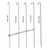 Stainless Steel BBQ SKEWERS - SQUARE, Options 3,4,6,8 & 10 MM thickness