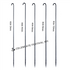 Mild Steel (Iron) BBQ SKEWERS - ROUND, Options 3,4,6,8 & 10 MM thickness