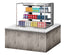Turbo Air TOM-36L-UFD-S-3SI-N Drop-In Horizontal Open Display Case, 11.1 cu. ft.