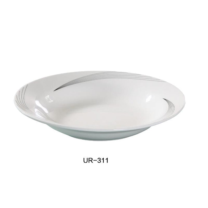 Yanco UR-311 Pasta Bowl, 22-oz Capacity, 10.5″ Diameter, Porcelain, Bone White (1Dz)