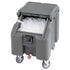 Cambro Ice Caddy 100 lb Portable Ice Transport Cart with Sliding Lid and Swivel Casters