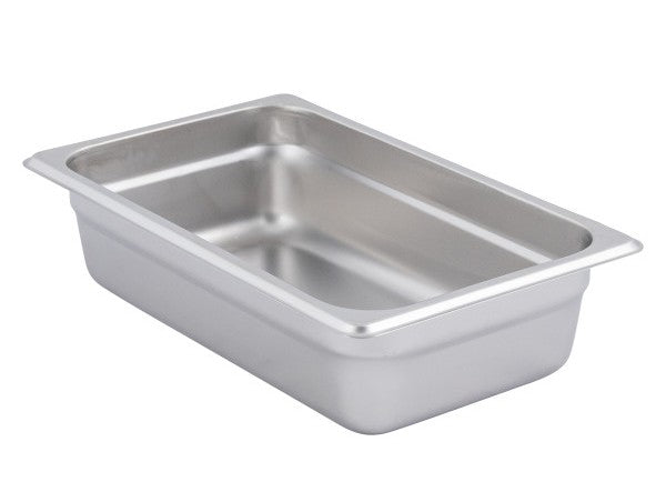 Adcraft 200Q2 Deli Pan, Quarter Size, Stainless Steel