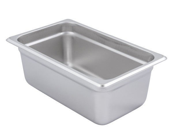 Adcraft 200Q4 Deli Pan, Quarter Size, Stainless Steel