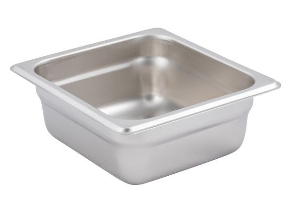 Adcraft 200S2 Deli Pan, Sixth Size, Stainless Steel