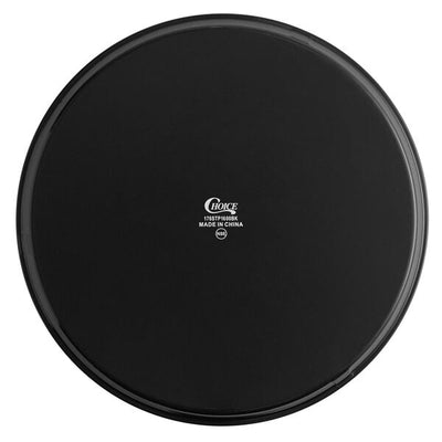 Choice 16" Black Round Non-Skid Serving Tray 12/Case