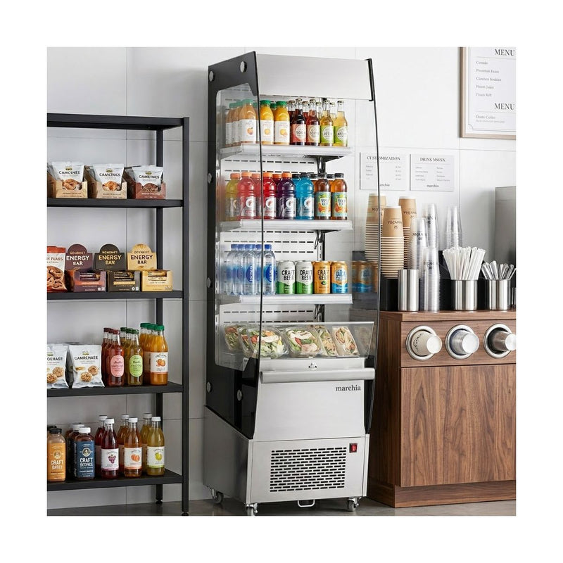 Marchia MDS220 19" Slim Refrigerated Open Air Merchandiser