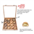 Square Wooden Spice Box; Round Organizer- see Thru Lid