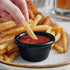 Acopa 2 oz. Black Smooth Melamine Ramekin - 12/Case