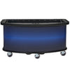 Cambro Vending Cart Base Unit with Open Storage Compartments and Customizable Merchandising Panel