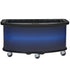 Cambro Vending Cart Base Unit with Open Storage Compartments and Customizable Merchandising Panel