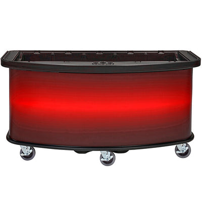Cambro Vending Cart Base Unit with Open Storage Compartments and Customizable Merchandising Panel