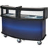 Cambro Commercial Mobile Vending Cart with Safety Sneeze Guard, Five Food Pan Wells and Customizable Display Panel