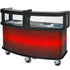 Cambro Commercial Mobile Vending Cart with Safety Sneeze Guard, Five Food Pan Wells and Customizable Display Panel