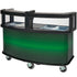 Cambro Commercial Mobile Vending Cart with Safety Sneeze Guard, Five Food Pan Wells and Customizable Display Panel