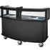 Cambro Commercial Mobile Vending Cart with Safety Sneeze Guard, Five Food Pan Wells and Customizable Display Panel