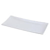 Yanco FU-214 Fuji Rectangular Sushi Plate, Porcelain, Bone White (1Dz)