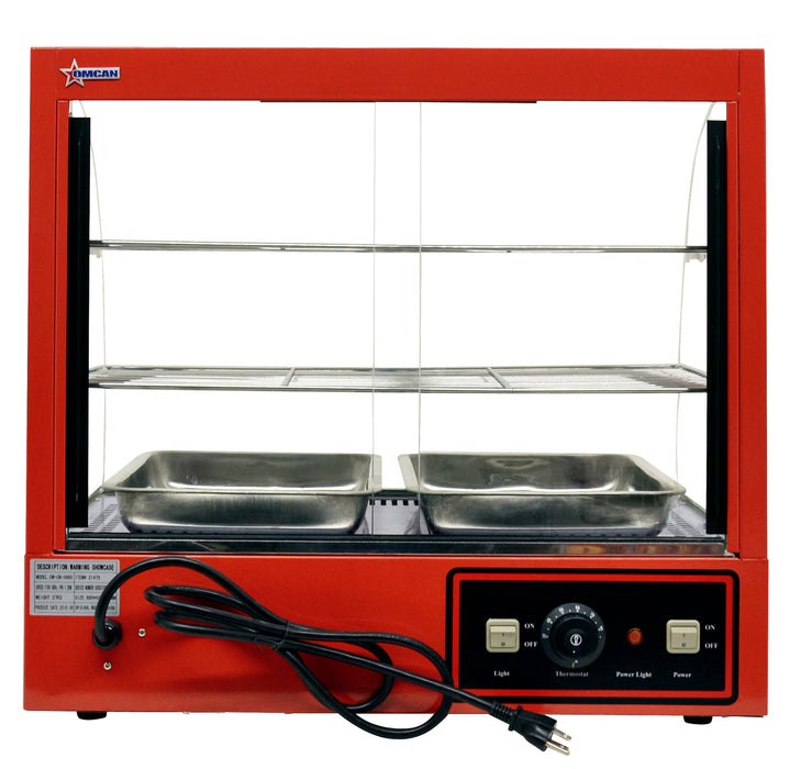 Omcan DW-CN-0660 26-inch Curved Glass Display Warmer with 1.2 kW