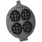 Waring WMB400XRP Mini Belgian Waffle Plate Replacement Kit for WMB400X Waffle Maker