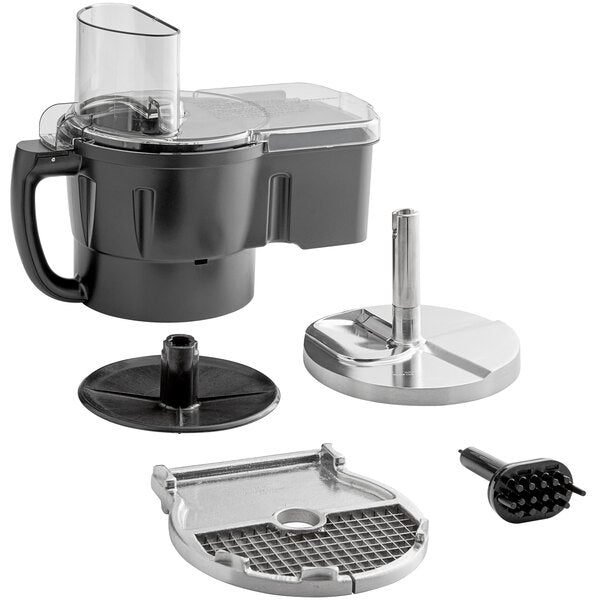 Waring WFP16S18 Continuous Feed Hopper, Lid Assembly with Slinger & Dicing Assembly for WFP16S & WFP16SCD