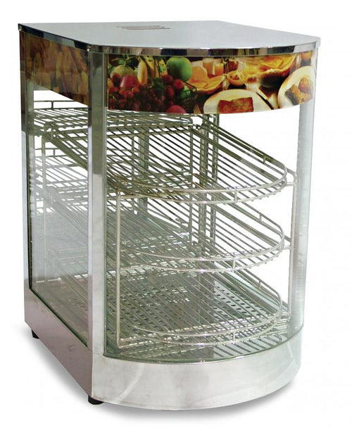 Omcan DW-CN-0349 14-inch Curved Glass Display Warmer with 0.85 kW