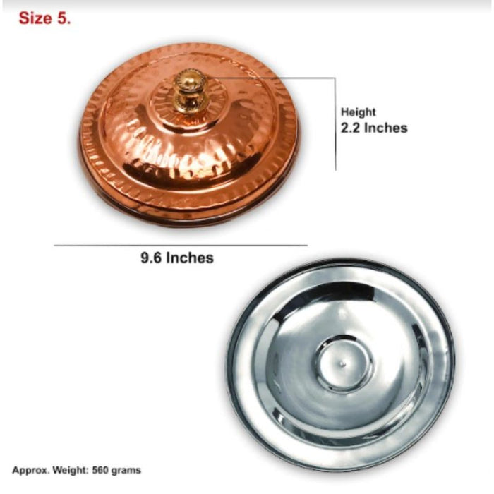 Copper Stainless Steel Handi Cover Lid