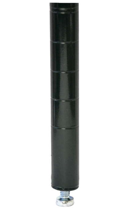 Omcan 48092 74-inch black epoxy shelving post with leveler