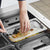 Cambro Camwear One Third Size Food Pan Lid with Handle and Spoon Notch Clear ( Case of 6 )
