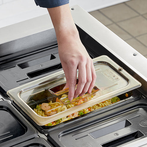 Cambro H Pan One Third Size Food Pan Lid with Handle Amber ( Case of 6 )